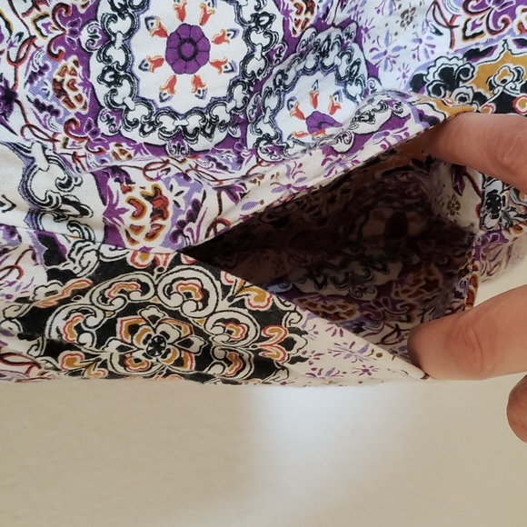 Band of Gypsies Strapless Floral Mandala Mini Dress Size Medium - Picture 3 of 13